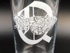 Order of Quetzalcoatl 16oz. Mixing Glass - Etched Logo