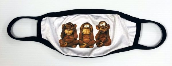 Three Wise Monkeys Face Mask