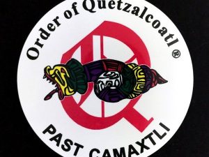 Order of Quetzalcoatl Full Color Past Camaxtli Auto Emblem