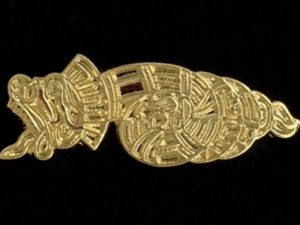 Order of Quetzalcoatl Gold Tone Lapel Pin