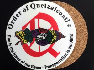 Order of Quetzalcoatl Full Color Drink Coaster - Round