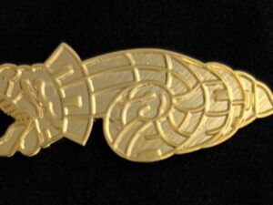 Quetzalcoatl Badge Flat Gold