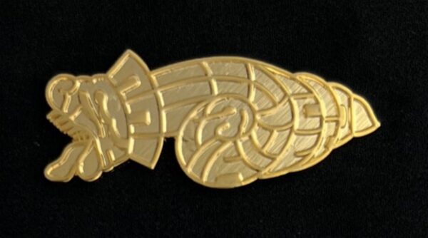 Quetzalcoatl Badge Flat Gold