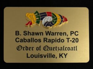Custom Enameled Emblem Metal Name Badges (2" x 3")