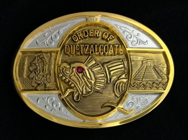 Order of Quetzalcoatl Belt Buckle Large