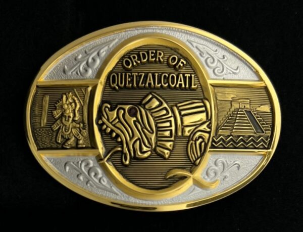 Order of Quetzalcoatl Belt Buckle