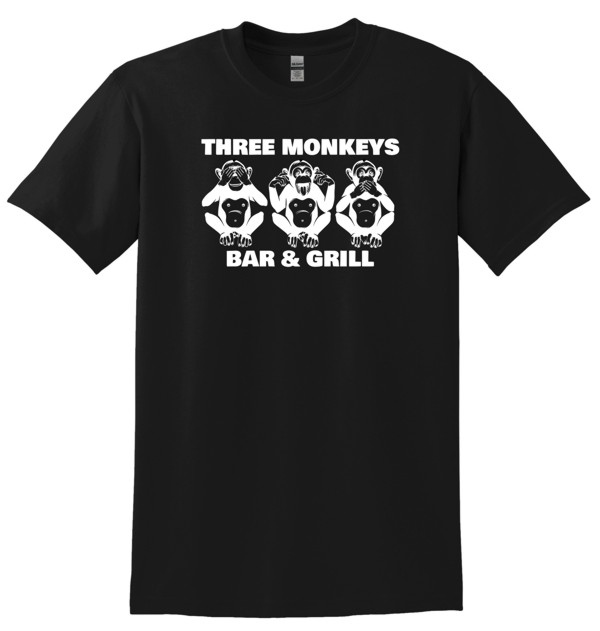 Three Monkeys Bar Grill T-Shirt