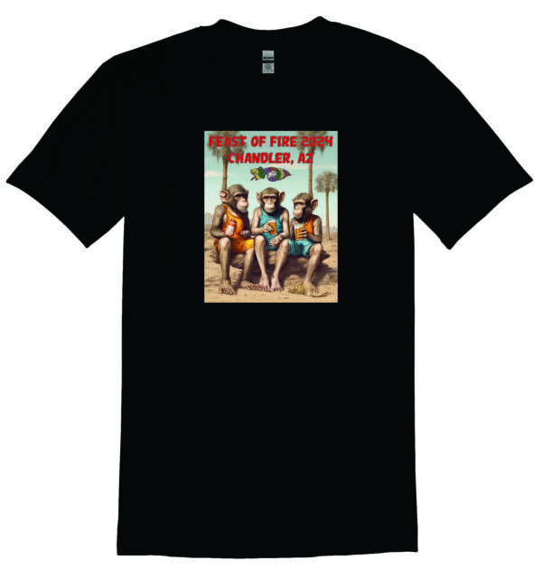 2024 Feast of Fire Short Sleeve T-Shirt (Black)