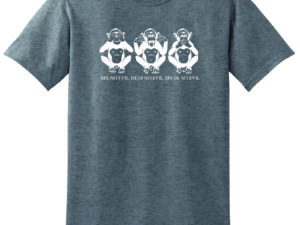 Q Three Monkeys Short Sleeve T-Shirt (Graphite Heather)