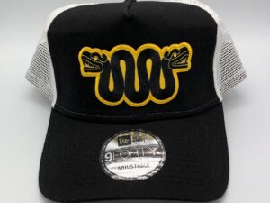 O.K.E.T. Embroidered Emblem Cap in Black & White