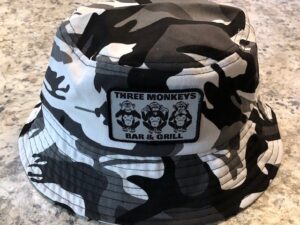 Three Monkeys Bar & Grill Urban Camo Bucket Hat