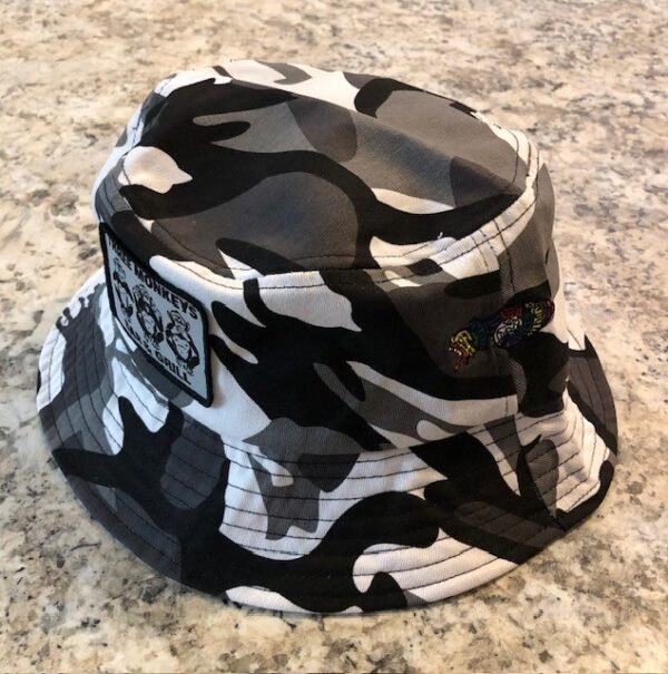 Three Monkeys Bar & Grill Urban Camo Bucket Hat - Image 2
