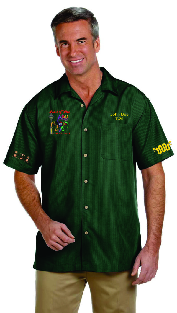 Official 2025 Feast of Fire Embroidered Shirt (New Orleans)